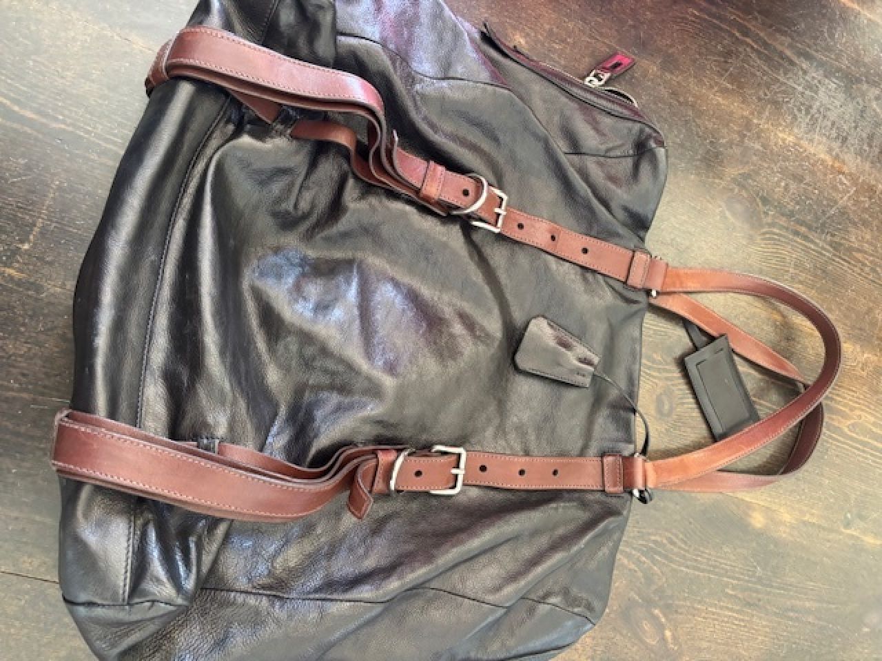 Bolso bandolera de piel PRADA