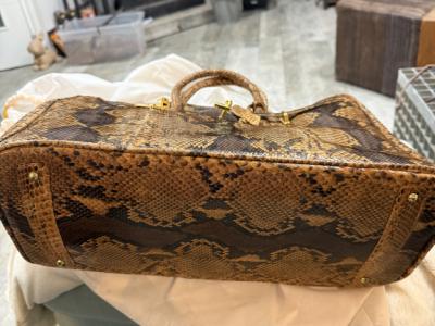 Python bag used only once in Birkin style