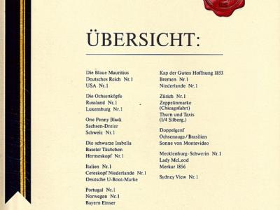 Raritäten in Gold, Göde Bayerisches Münzkontor, 2 Alben, 70 Goldbriefmarken, zertifiziert, limitiert