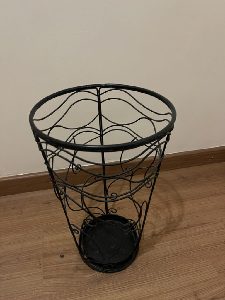 Regenschirmständer Vintage Stil schwarz