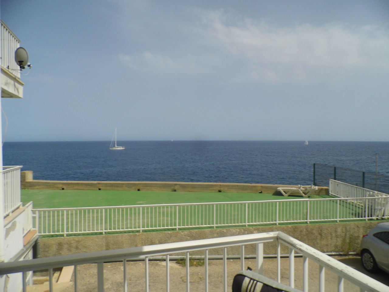 SEASON from SEPT 26 : Ground floor apartment with fireplace, pool and sea view in Porto Colom -- AP 