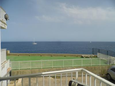 SEASON from SEPT 26 : Ground floor apartment with fireplace, pool and sea view in Porto Colom -- AP 