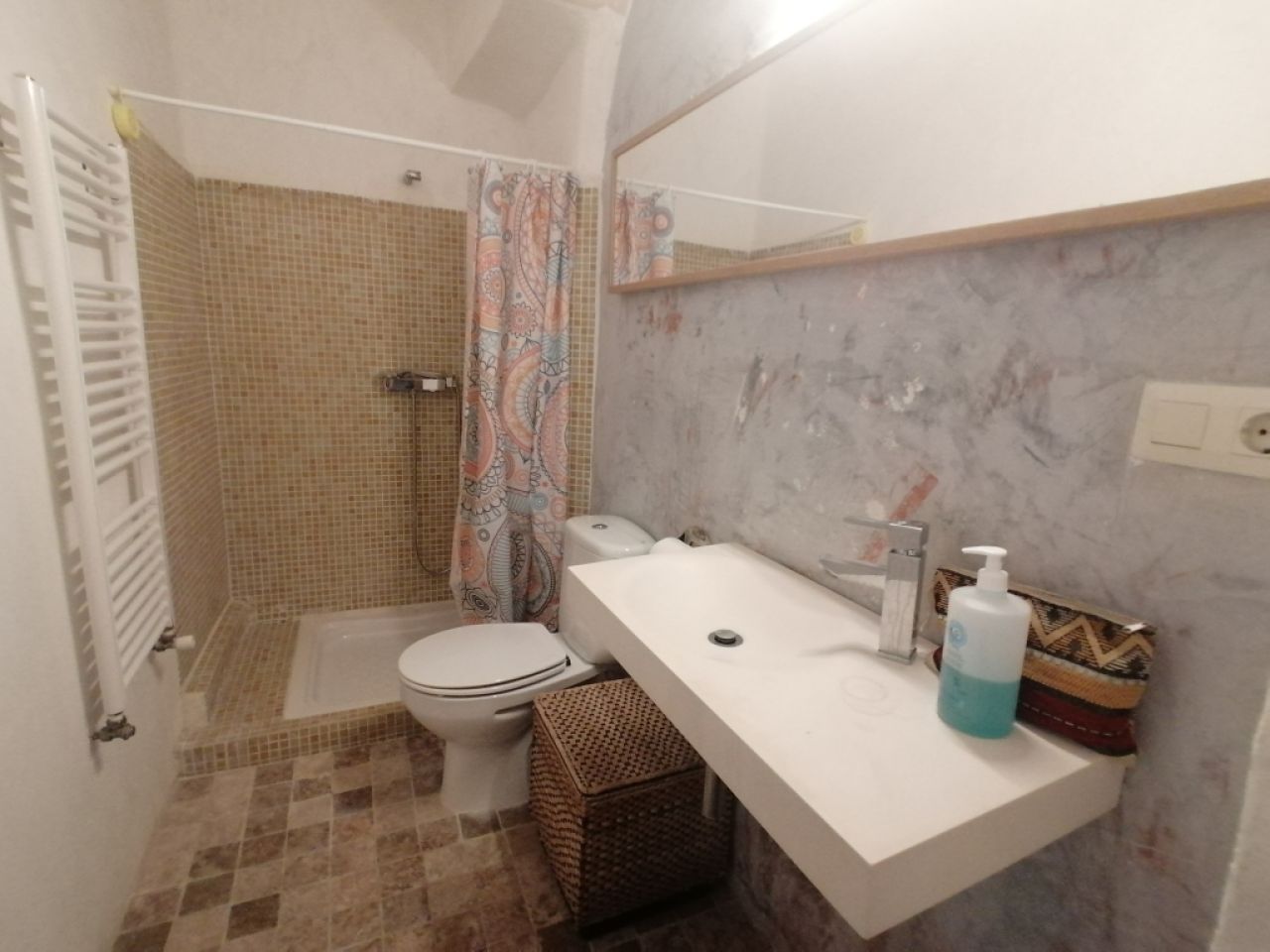 Temporada: Apartamento en planta baja con calefacción central de gasóleo, terraza en el campo cerca de Cas Concos -- AP 62 T