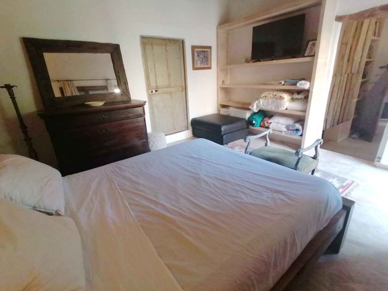 Temporada: Apartamento en planta baja con calefacción central de gasóleo, terraza en el campo cerca de Cas Concos -- AP 62 T