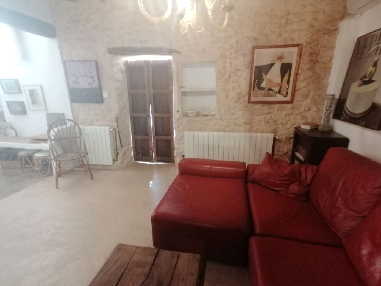 Temporada: Apartamento en planta baja con calefacción central de gasóleo, terraza en el campo cerca de Cas Concos -- AP 62 T