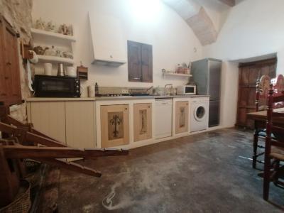 Temporada: Apartamento en planta baja con calefacción central de gasóleo, terraza en el campo cerca de Cas Concos -- AP 62 T