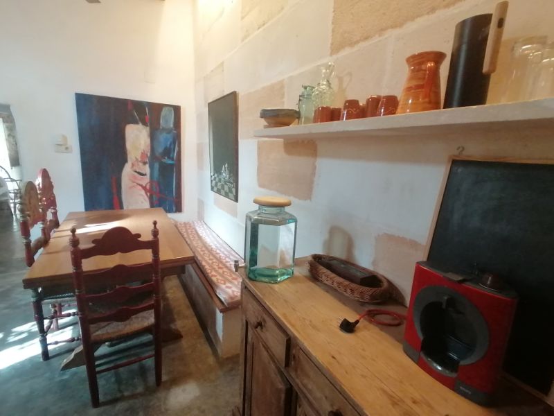 Temporada: Apartamento en planta baja con calefacción central de gasóleo, terraza en el campo cerca de Cas Concos -- AP 62 T