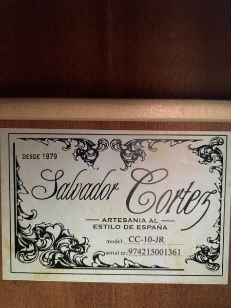 Salvador Cortez Klassik Gitarre 3/4 für Kinder