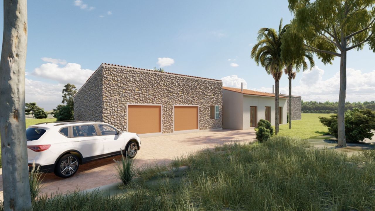 SANT JOAN / PETRA: Ländliches Grundstück MIT BAUGENEHMIGUNG für eine Finca zu verkaufen