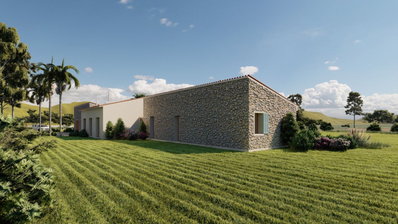 SANT JOAN / PETRA: Ländliches Grundstück MIT BAUGENEHMIGUNG für eine Finca zu verkaufen