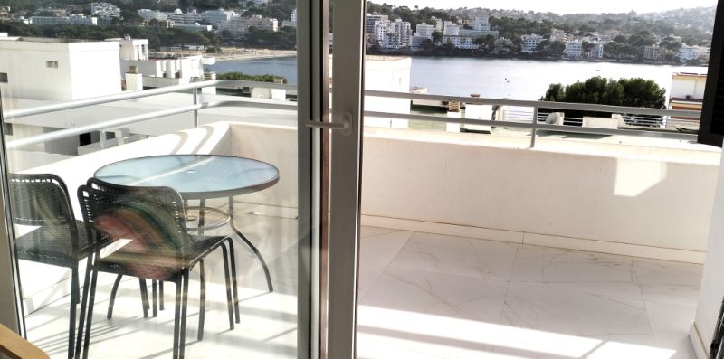 SANTA PONSA: Ruhige, renovierte möblierte 2 SZ-Wohnung mit Meerblick-Terrasse, Heizung & Pool zu VM