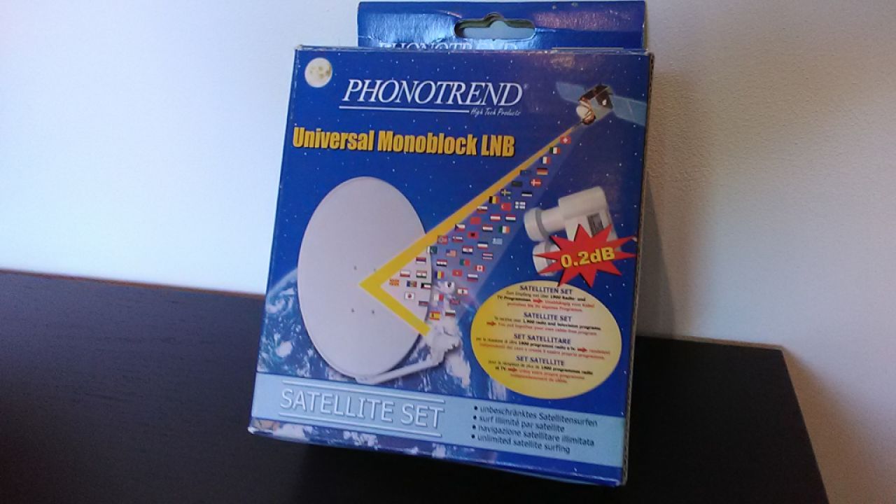 Receptor SAT incl. LNB ambos juntos.