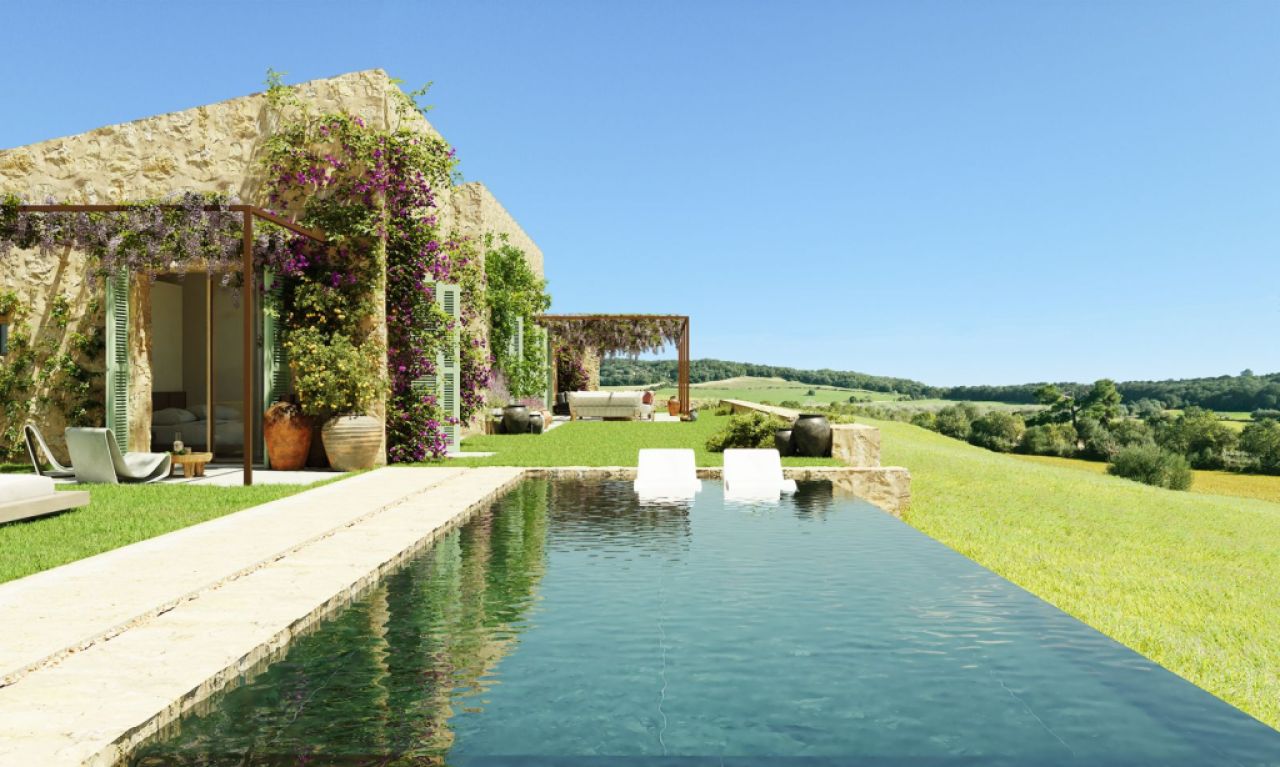 Schönes Ruhiges Grundstück zu verkaufen mit Projekt Manacor San Lorenzo