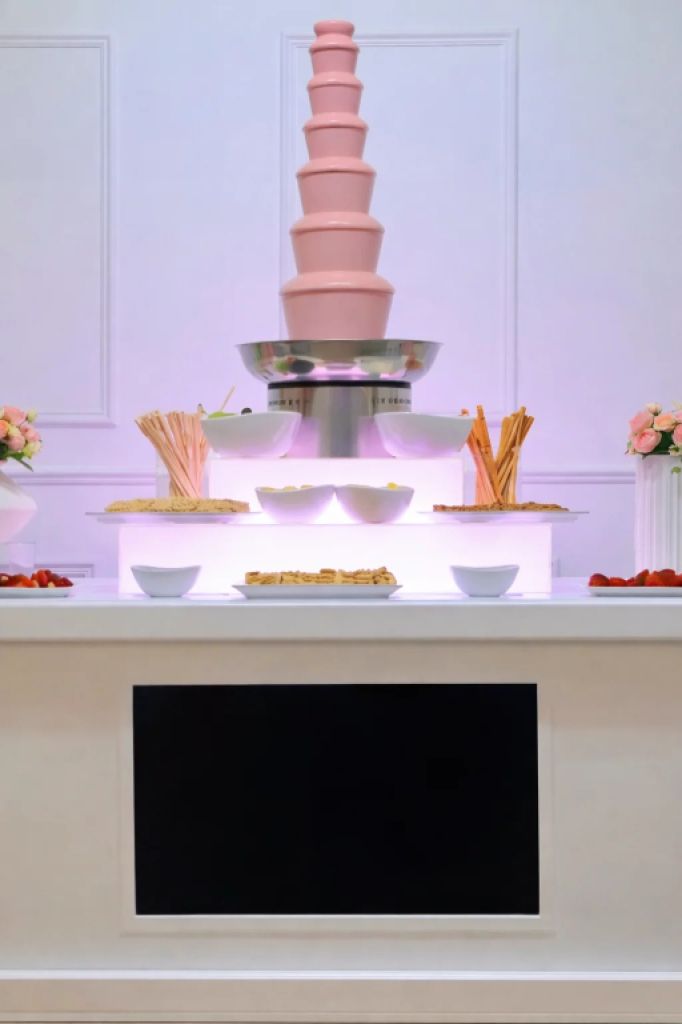 Schokoladenbrunnen-Cateringwagen auf Mallorca für Events