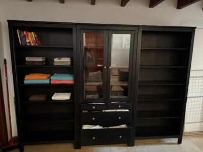 Mueble modular negro Dimensiones 270x234x198 cm