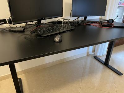 Desk and mobile pedestal