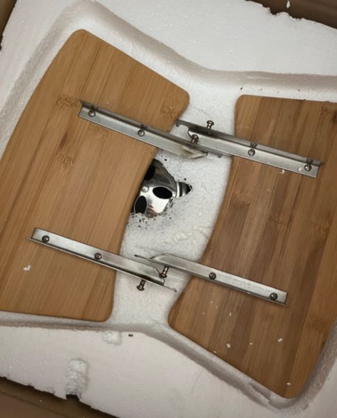 Black Ceramic Kamado 2-in-1 Smoker with Charcoal Grill 56 cm