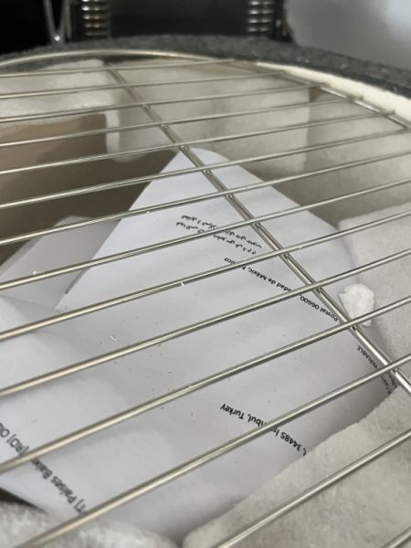 Black Ceramic Kamado 2-in-1 Smoker with Charcoal Grill 56 cm