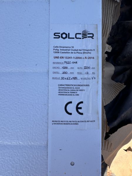 Sectional garage door NEW 4.5 meters wide