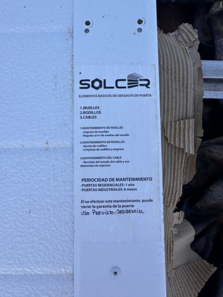 Sectional garage door NEW 4.5 meters wide