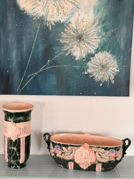 Set: Jarrón y Jardinera