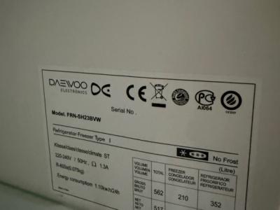 Side-by-Side frigorífico y congelador Daewoo FRN-SH23BVW
