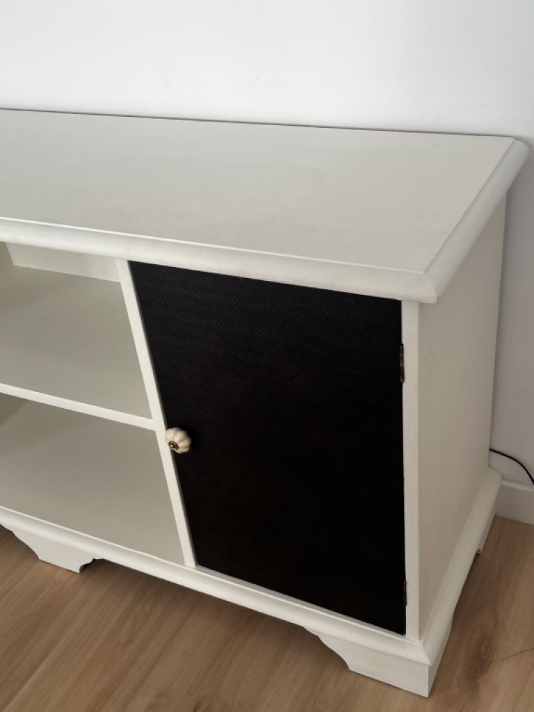 Sideboard 150cm long covered with artificial leather