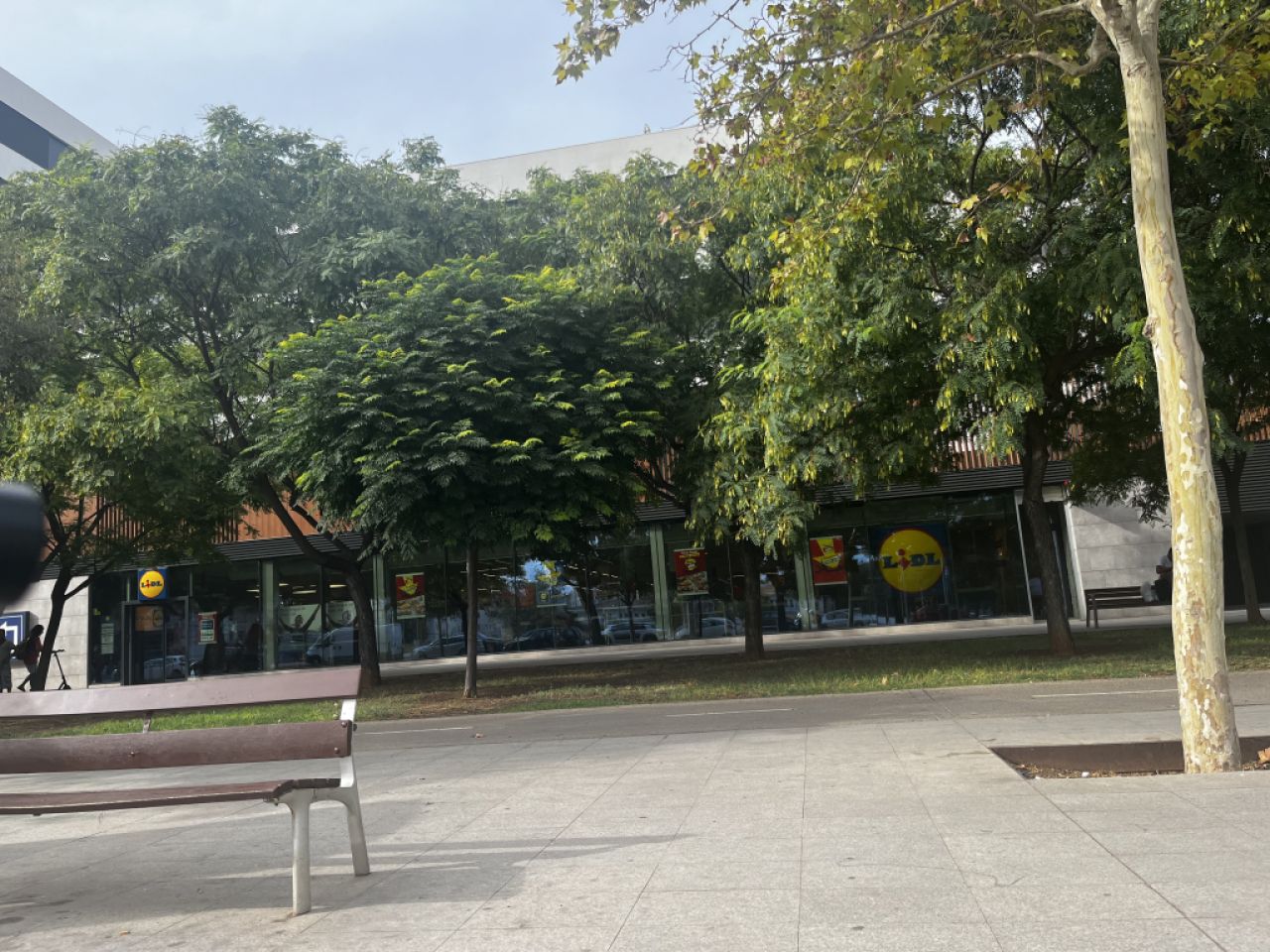 Sideboard 150cm long covered with artificial leather