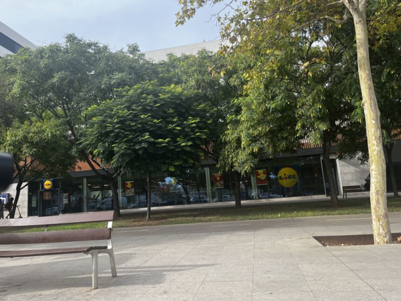Sideboard 150cm long covered with artificial leather