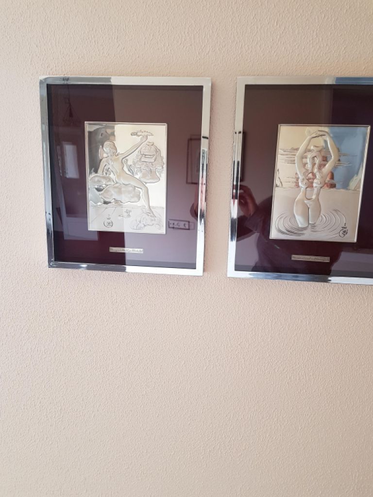 Grabados en plata de Dalí