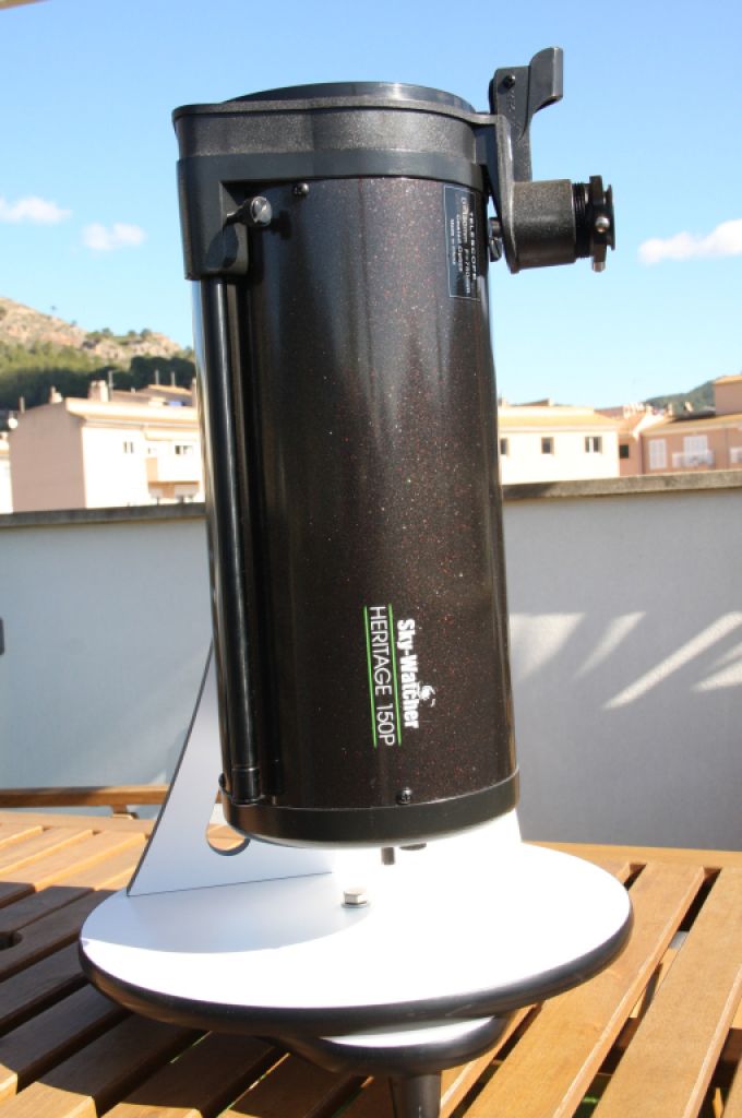 SkyWatcher Heritage 150 FlexTube 150/750 f/5 Dobson Teleskop mit Parabolspiegel + Zubehör, neuwertig