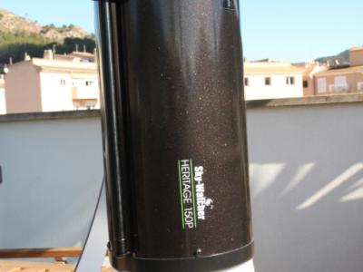 SkyWatcher Heritage 150 FlexTube 150/750 f/5 Dobson Teleskop mit Parabolspiegel + Zubehör, neuwertig