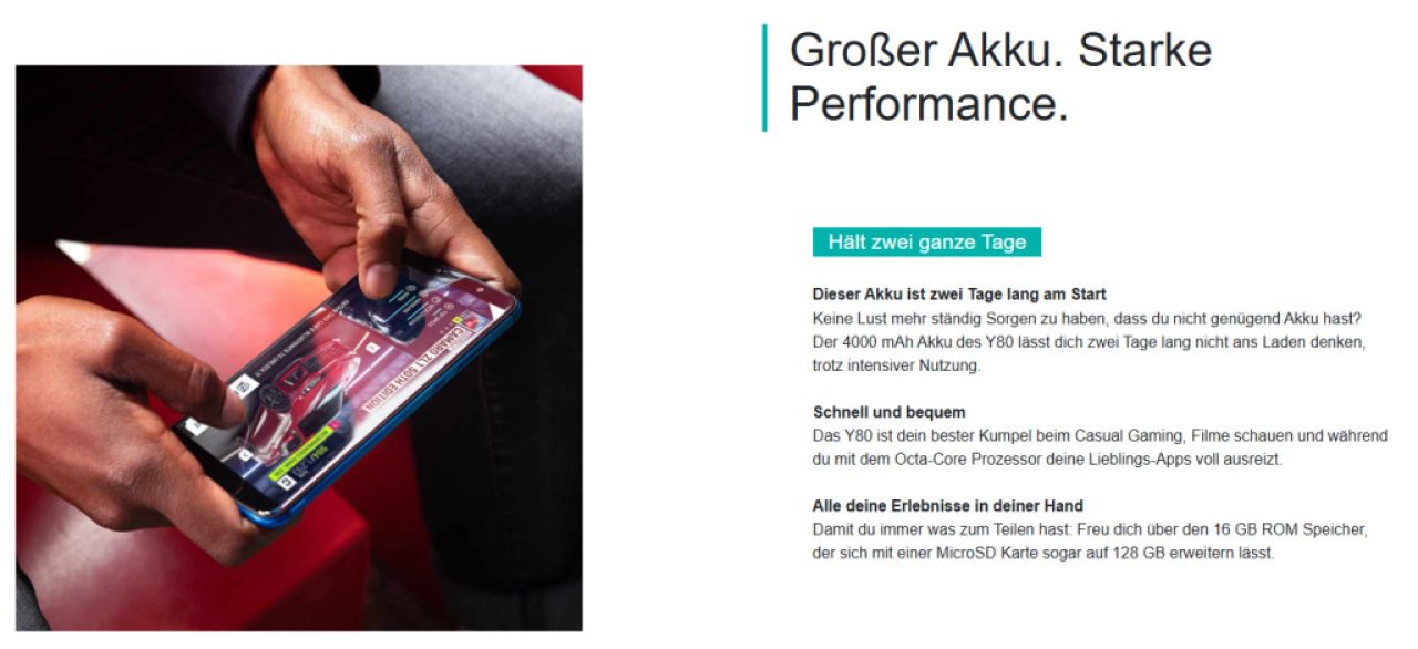 Teléfono móvil WIKO Y80 con 4G Dualsim