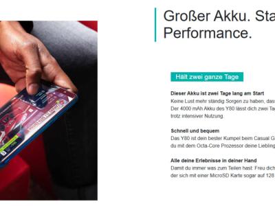 Teléfono móvil WIKO Y80 con 4G Dualsim