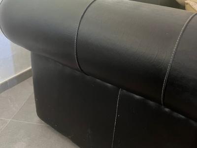 Sofa Unikat -  Chesterfield XXL Ledersofa - dunkelbraun - gut erhalten - 3,40 m lang