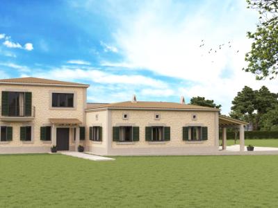 SON MACIÀ (PORTOCRISTO): Traumhaftes Grundstück mit Baugenehmigung bzw. schlüsselfertige Neubaufinca