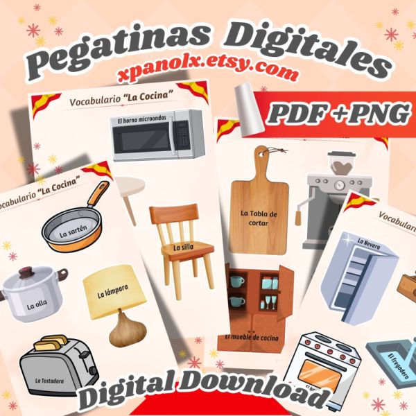 Learn Spanish with Stickers!