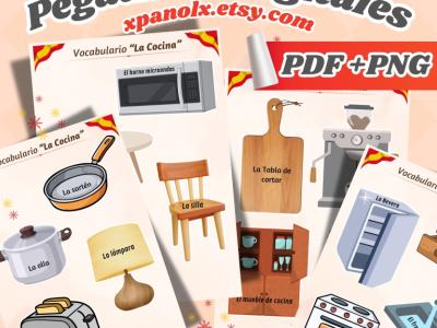 Learn Spanish with Stickers!