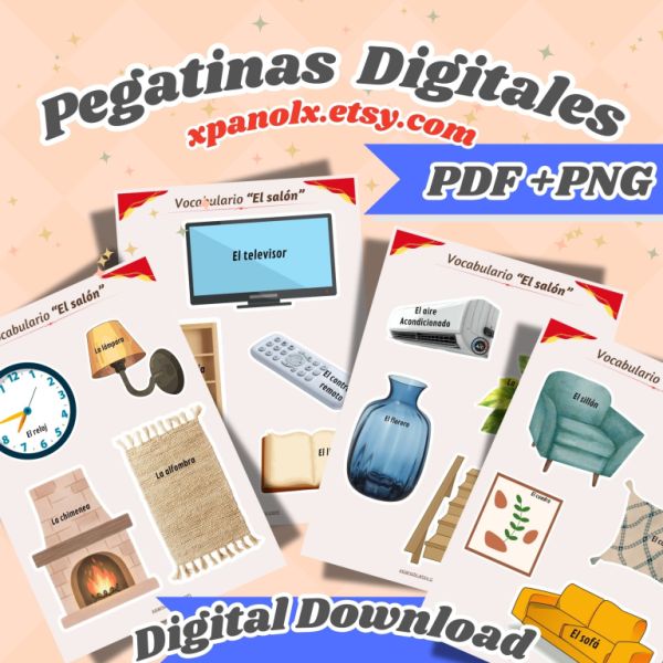 Learn Spanish with Stickers!