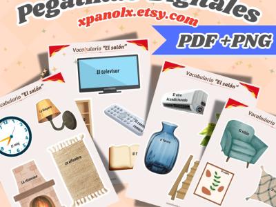 Learn Spanish with Stickers!