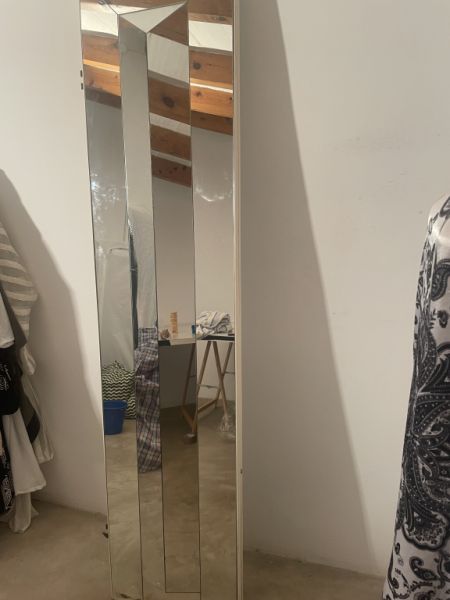 Biombo de espejo de 2 piezas