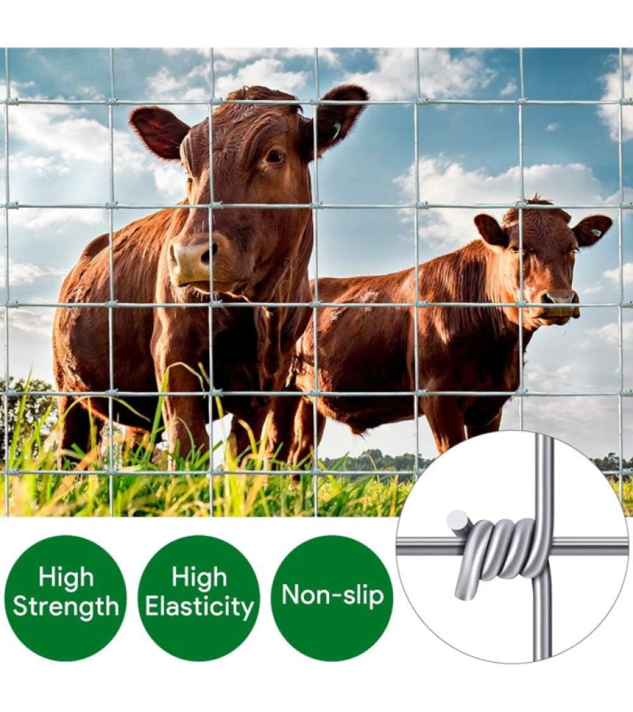 Valla metálica de establo para ganado Valla de jardín de 25 m de 1 metro de altura