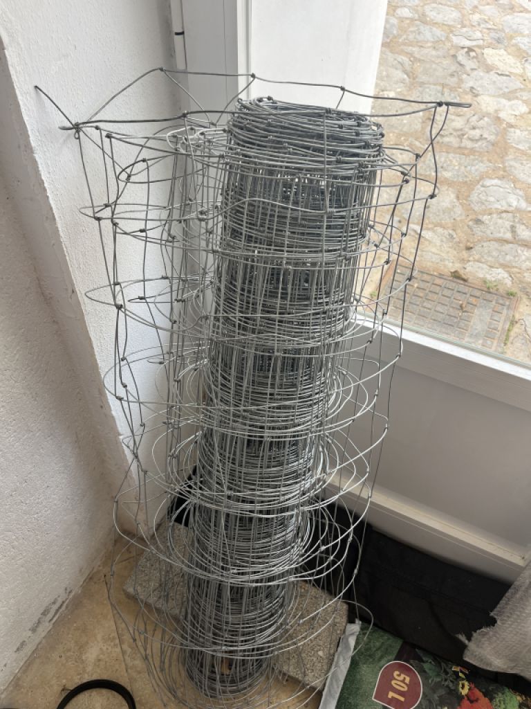 Valla metálica de establo para ganado Valla de jardín de 25 m de 1 metro de altura