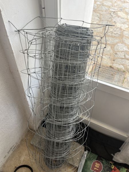 Valla metálica de establo para ganado Valla de jardín de 25 m de 1 metro de altura