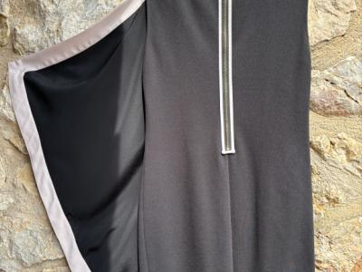 Ted Baker schwarzes Tunikakleid mit Faltenwurf - klein