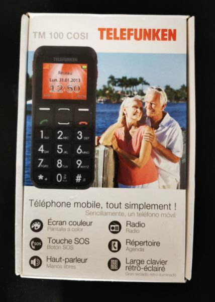 Teléfono móvil Telefunken con botones grandes