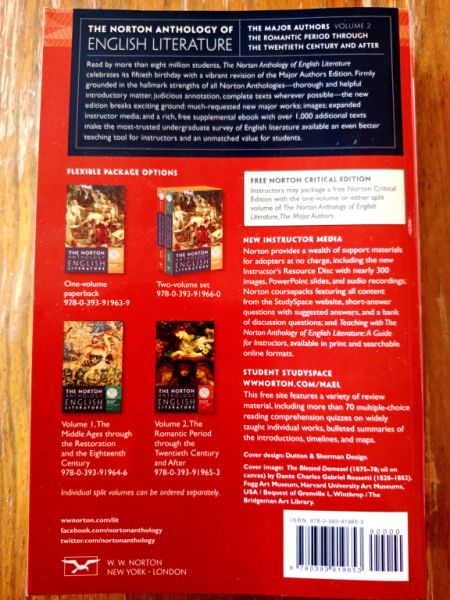 The Norton Anthology LITERATURA INGLESA