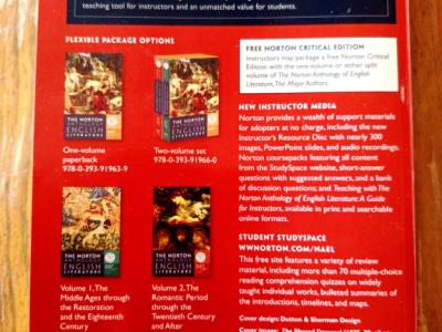 The Norton Anthology LITERATURA INGLESA