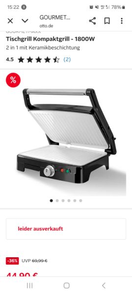 Parrilla de mesa con placas cerámicas Gourmetmaxx