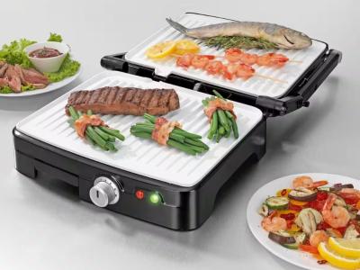 Parrilla de mesa con placas cerámicas Gourmetmaxx